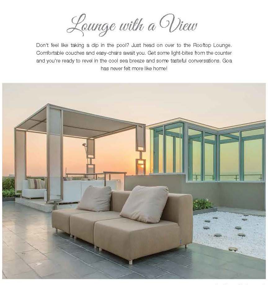 Lounge with a view at Tata Rio De Goa